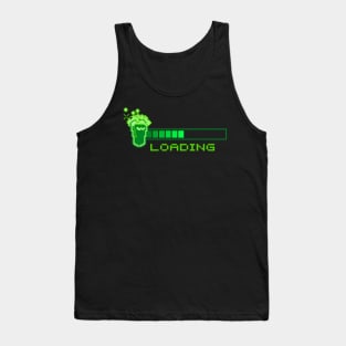 Green Beer Loading Funny St Patricks Day Pixel Design Tank Top